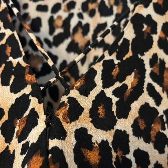 Band of Gypsies Animal Print Flared Sleeve Blouse - Picture 3 of 6